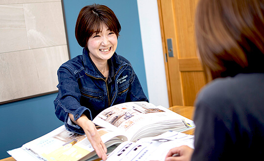 写真: 担当者が最後まで一緒